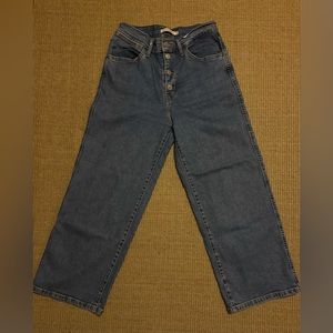 LEVI’s Mile High Cropped Wide Leg Jeans